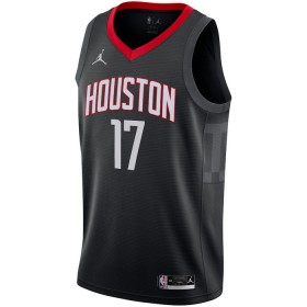 Canotte Uomo Houston Rockets Dennis Schroder 17 Jordan 2022-23 Statement Edition Nero Swingman